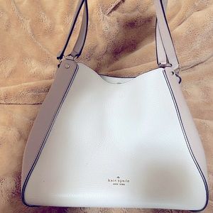 COPY - Kate Spade- Beige pebbled leather medium tote-